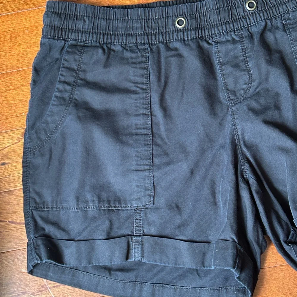 Old Navy Cotton Blend Pull On Shorts Womens XXL Black Casual Lounge Resort